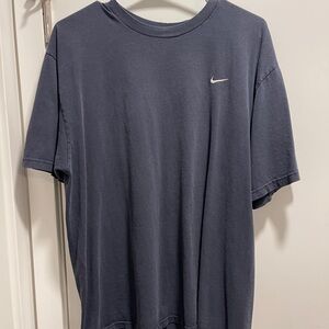 Nike Short-Sleeve Crew T-Shirt in black  with White Swoosh